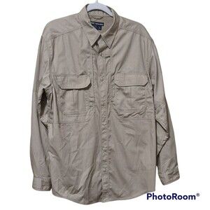 5.11 Tactical casual button front shirt utility military shackett jacket…